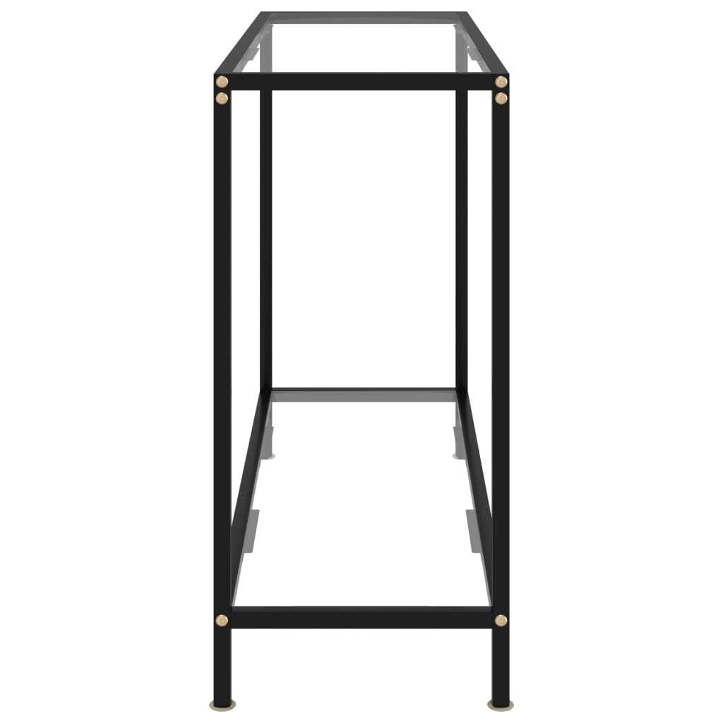 Avlastningsbord Konsollbord DIV. transparent 100x35x75 cm härdat glas