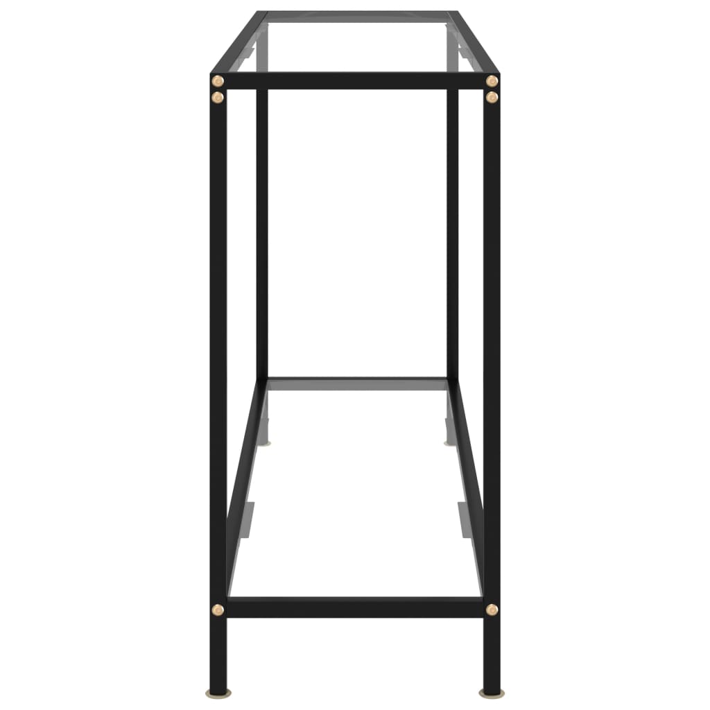 Avlastningsbord Konsollbord DIV. transparent 120x35x75 cm härdat glas