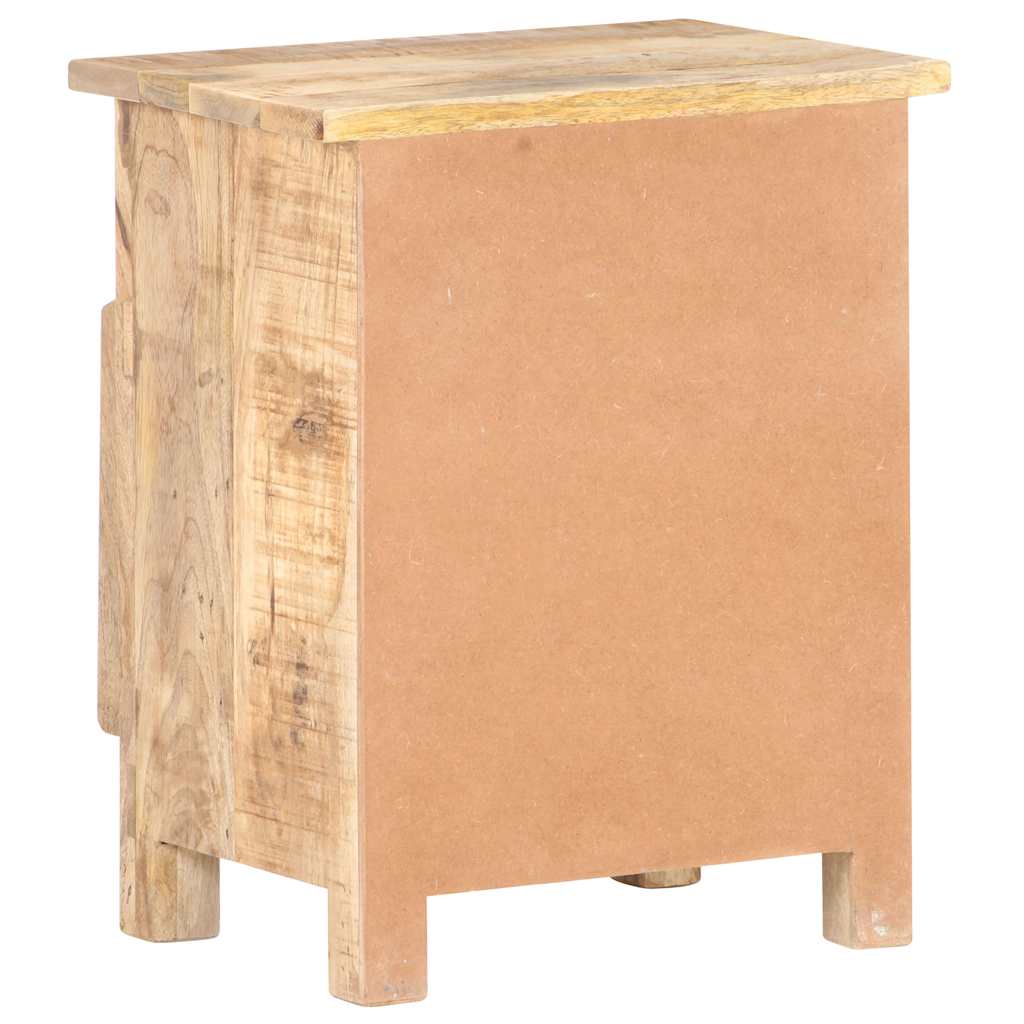 Sängbord Nattduksbord Trä 40x30x50 cm massivt grovt mangoträ