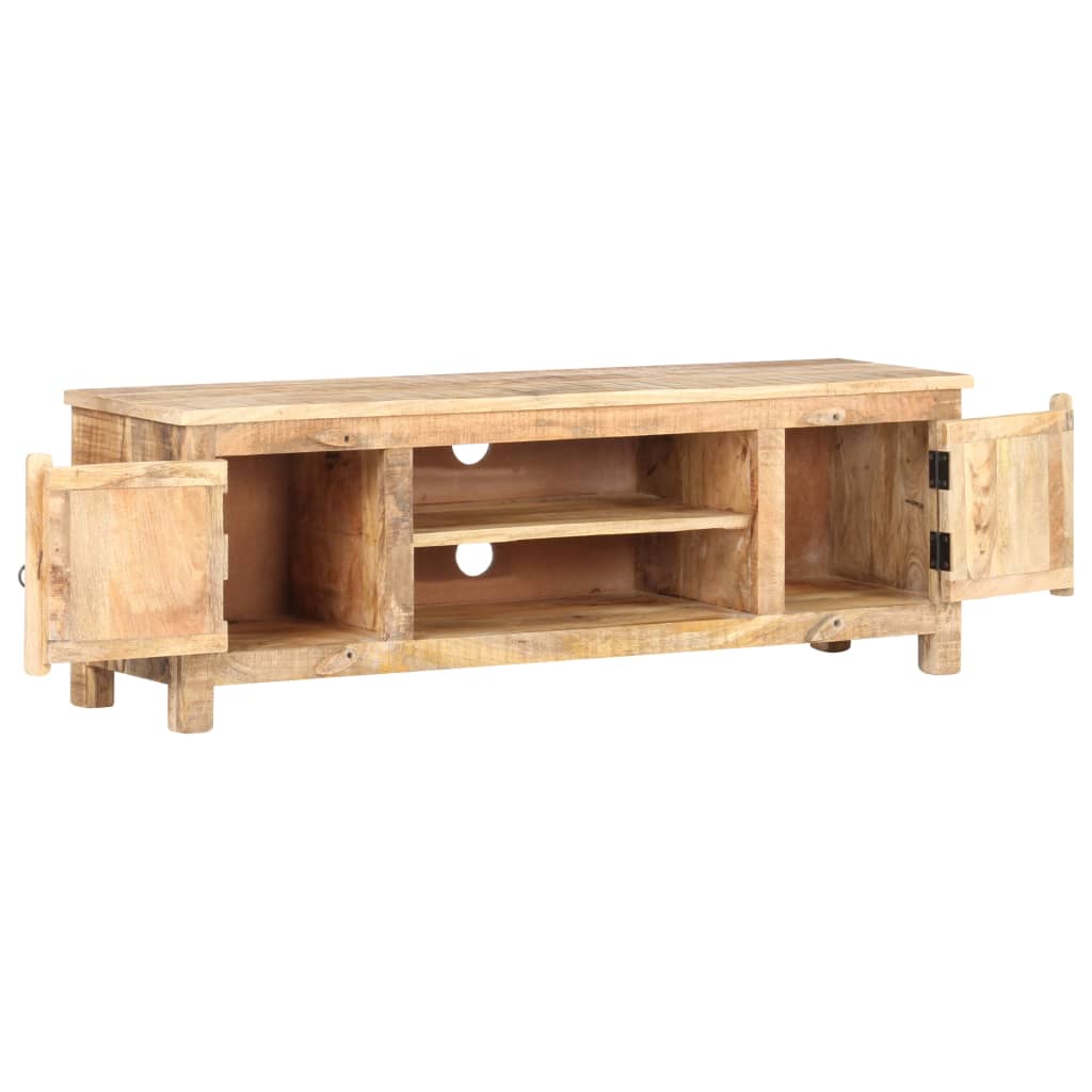 TV-bänk 120x30x40 cm grovt mangoträ