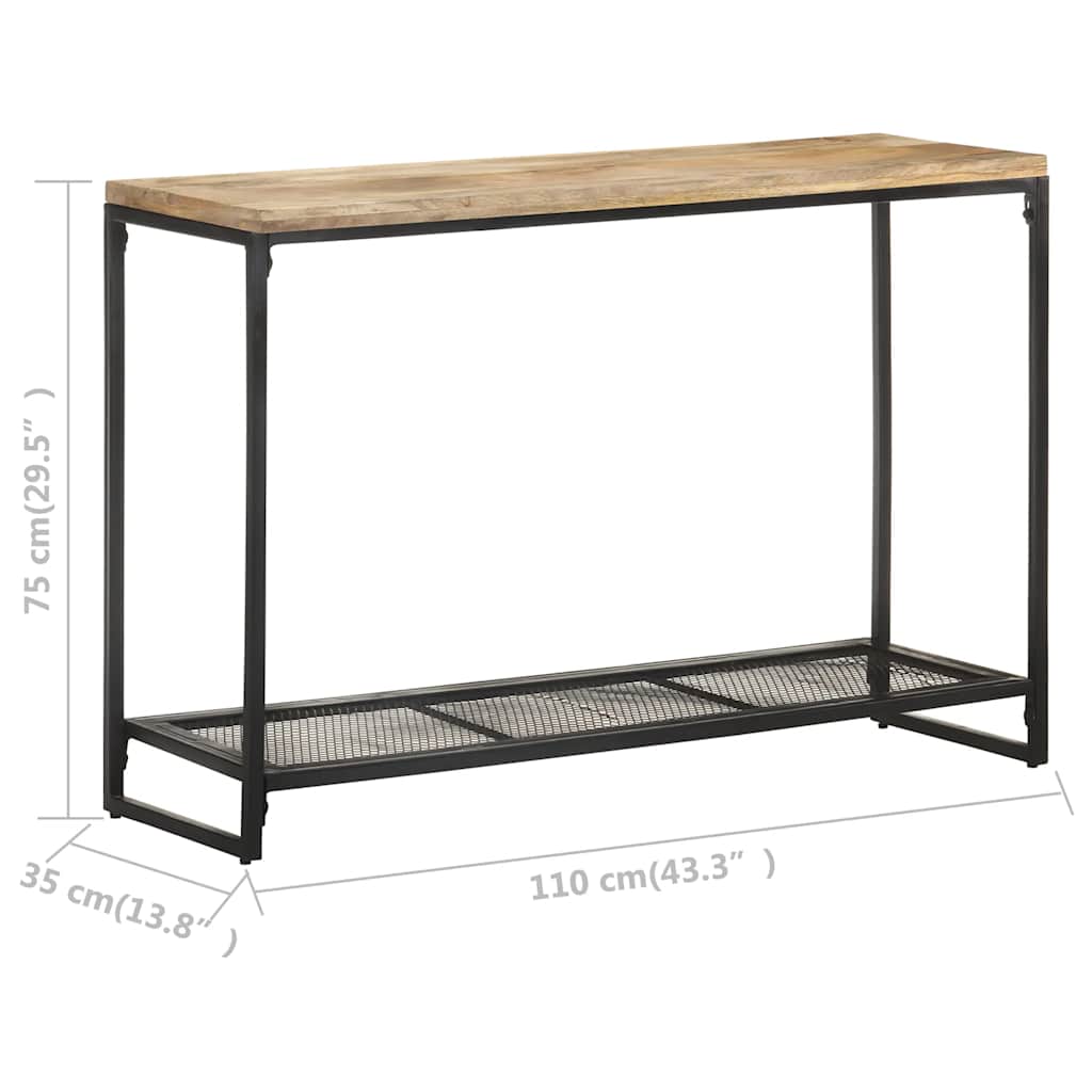 Avlastningsbord Konsollbord Trä 110x35x75 cm massivt mangoträ