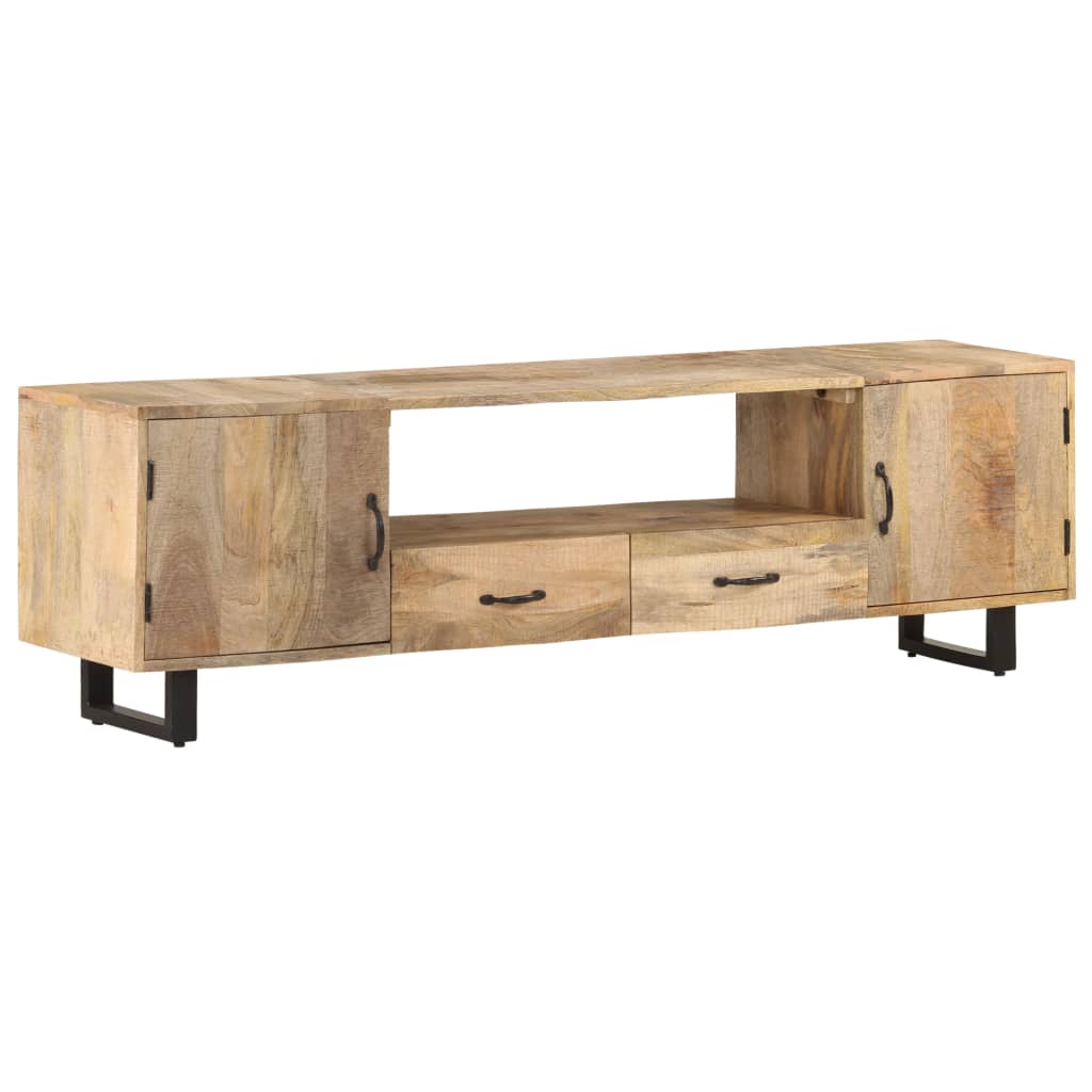 Tv-bänk 160x30x45 cm massivt mangoträ