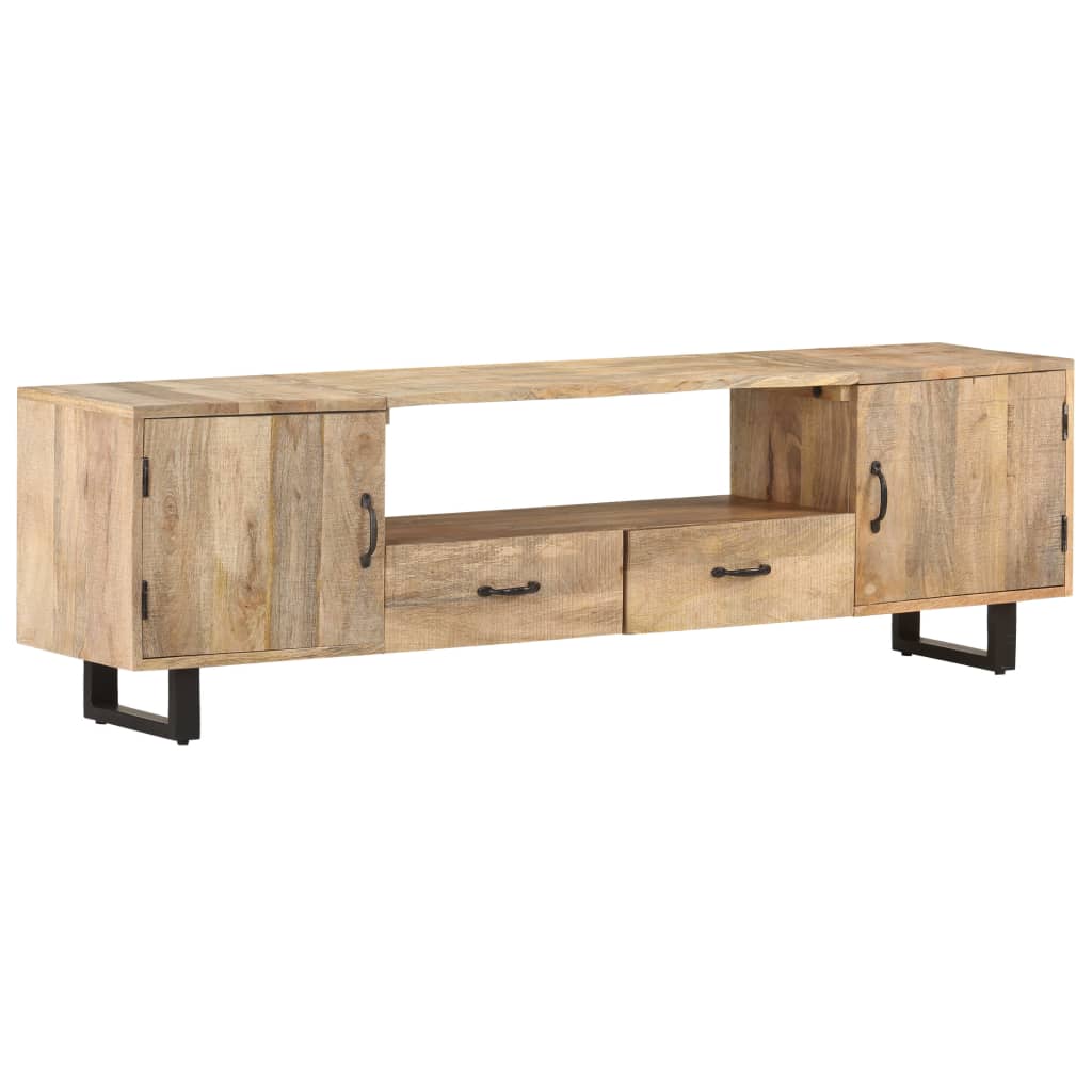 Tv-bänk 160x30x45 cm massivt mangoträ