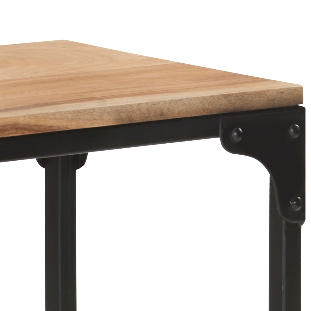 Avlastningsbord Konsolbord Trä 110x30x75 cm massivt akaciaträ
