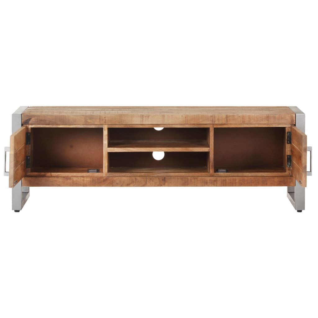 Tv-bänk 120x30x40 cm grovt mangoträ