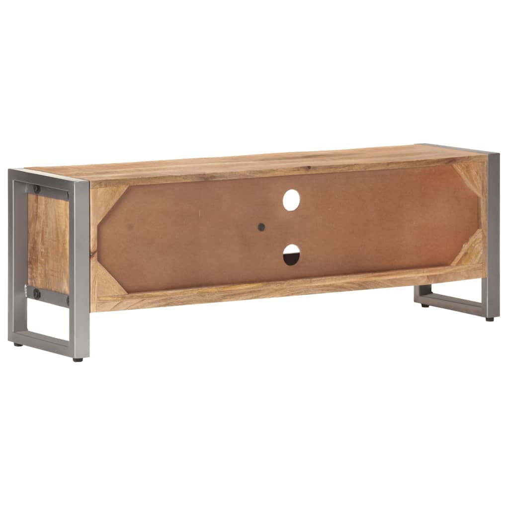 Tv-bänk 120x30x40 cm grovt mangoträ