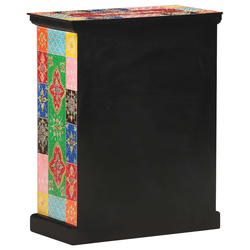 Skänk Trä Handmålad 60x30x75 cm massivt mangoträ