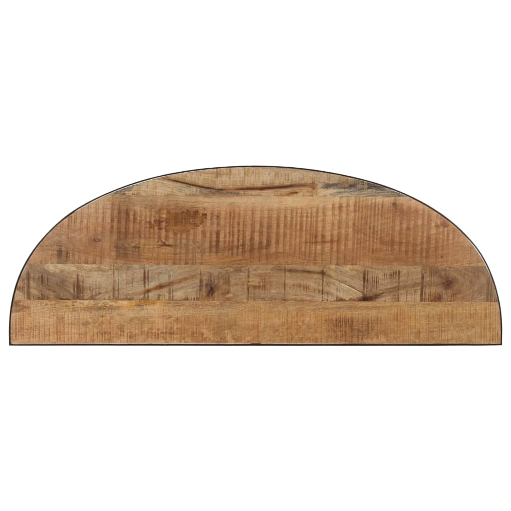 Avlastningsbord Konsollbord Trä 110x40x77 cm massivt mangoträ halvmånebord