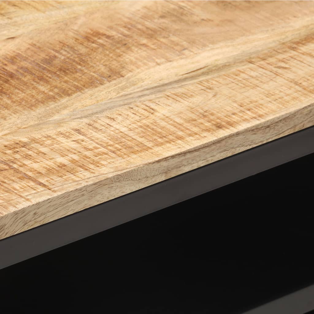 TV-bänk 120x30x40 cm massivt grovt mangoträ