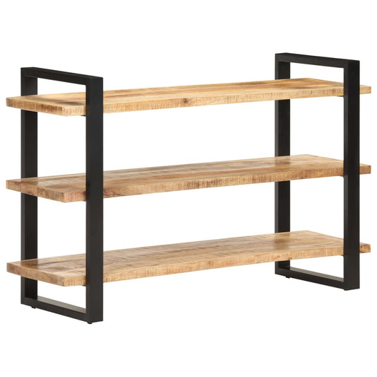 Skänk Trä med 3 hyllor 120x40x75 cm grovt mangoträ