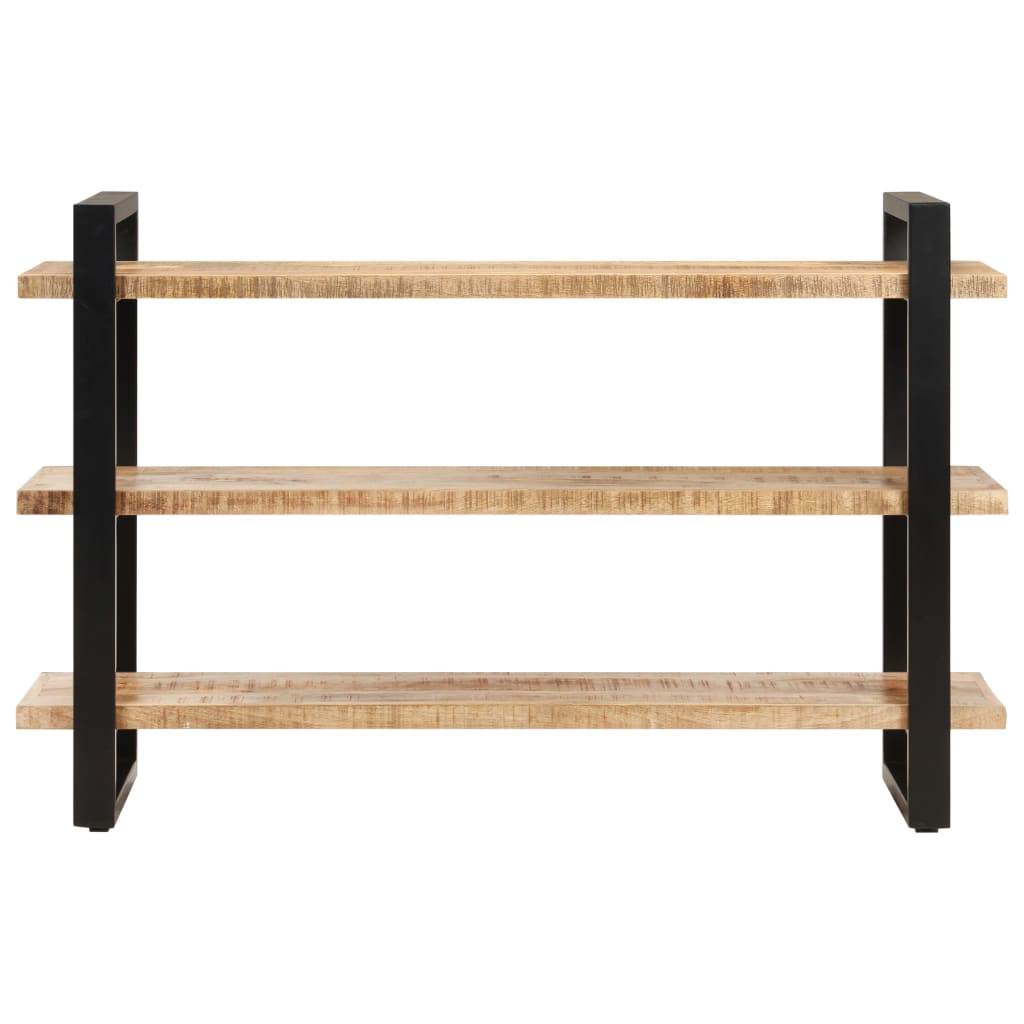 Skänk Trä med 3 hyllor 120x40x75 cm grovt mangoträ