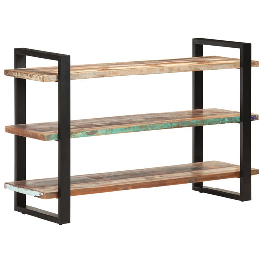 Skänk Trä med 3 hyllor 120x40x75 cm massivt återvunnet trä