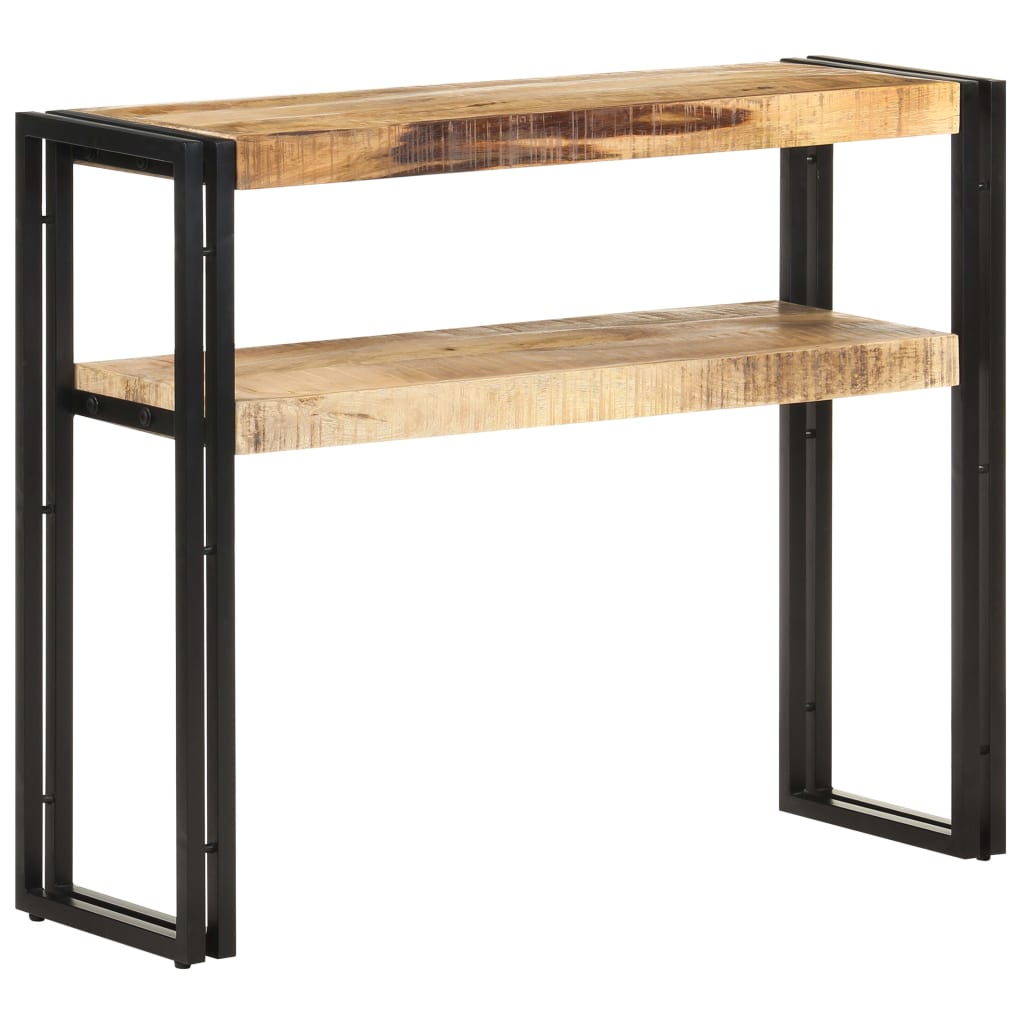 Avlastningsbord Konsollbord Trä 90x30x75 cm grovt mangoträ