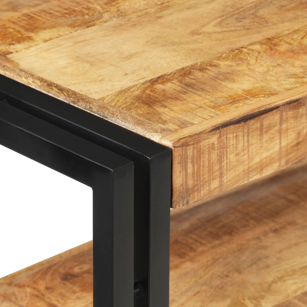 Avlastningsbord Konsollbord Trä 90x30x75 cm grovt mangoträ