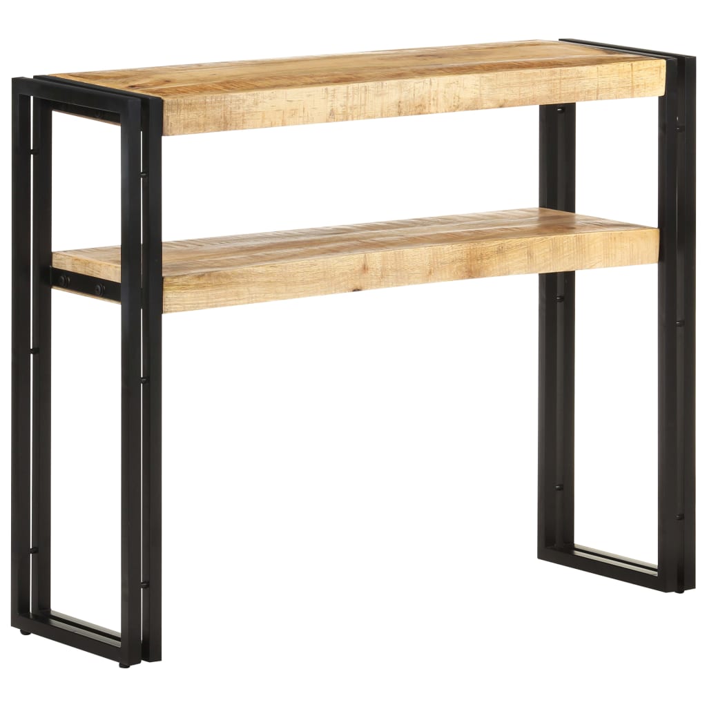 Avlastningsbord Konsollbord Trä 90x30x75 cm grovt mangoträ