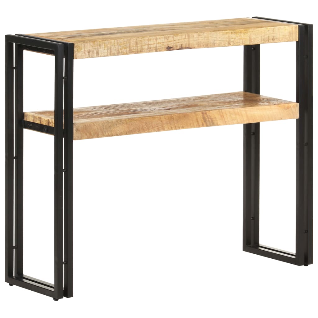 Avlastningsbord Konsollbord Trä 90x30x75 cm grovt mangoträ