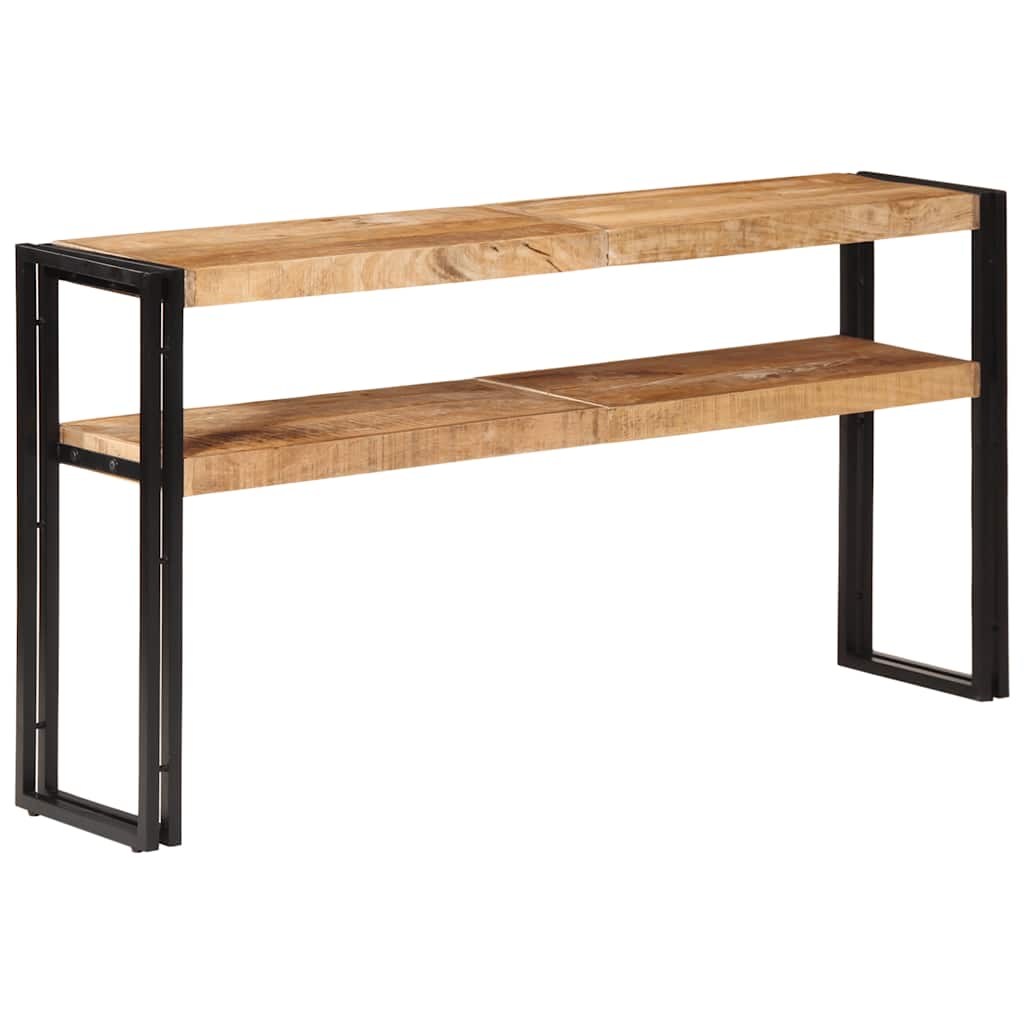 Avlastningsbord 150x30x75 cm grovt mangoträ