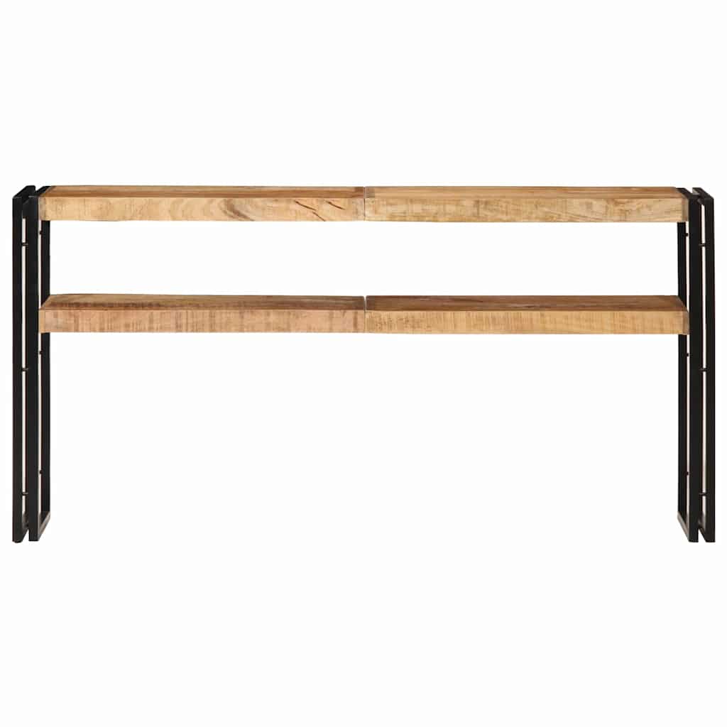 Avlastningsbord 150x30x75 cm grovt mangoträ