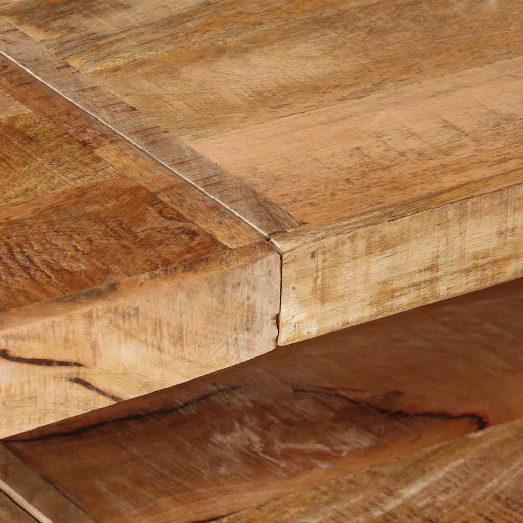 Avlastningsbord 150x30x75 cm grovt mangoträ