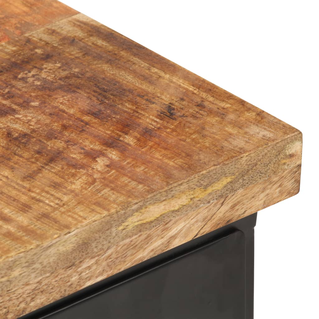 Sängbord Nattduksbord Trä 40x30x52 cm grovt mangoträ