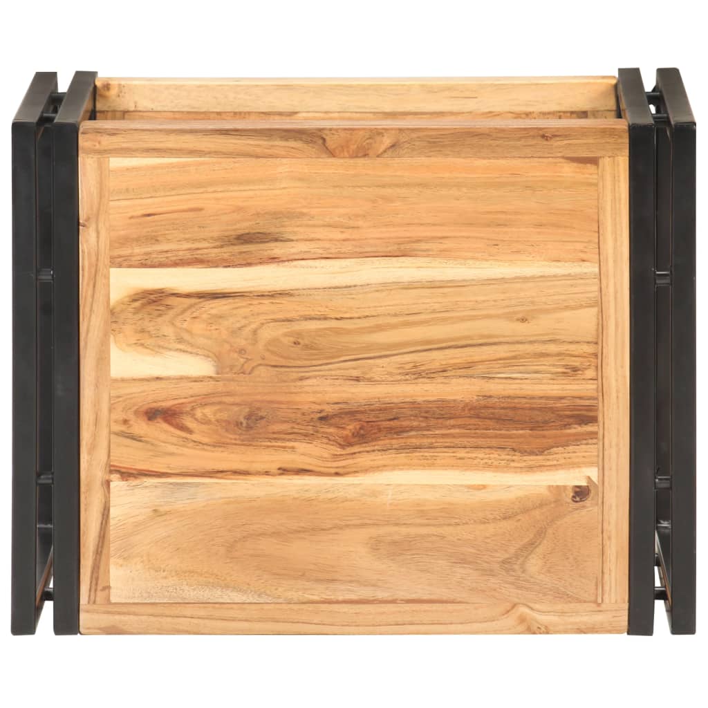Sidobord Trä 40x30x40 cm massivt akaciaträ