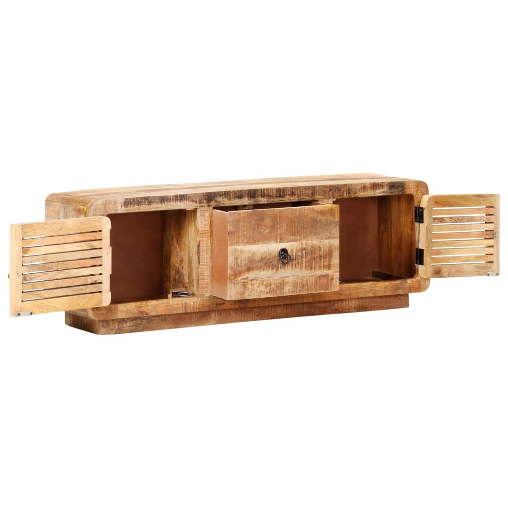 TV-bänk 120x30x40 cm grovt mangoträ