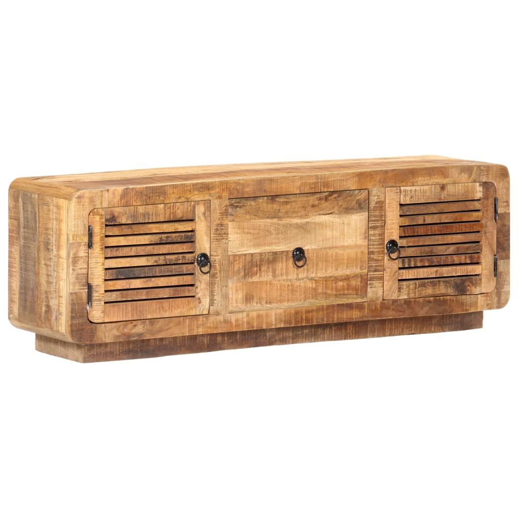 TV-bänk 120x30x40 cm grovt mangoträ