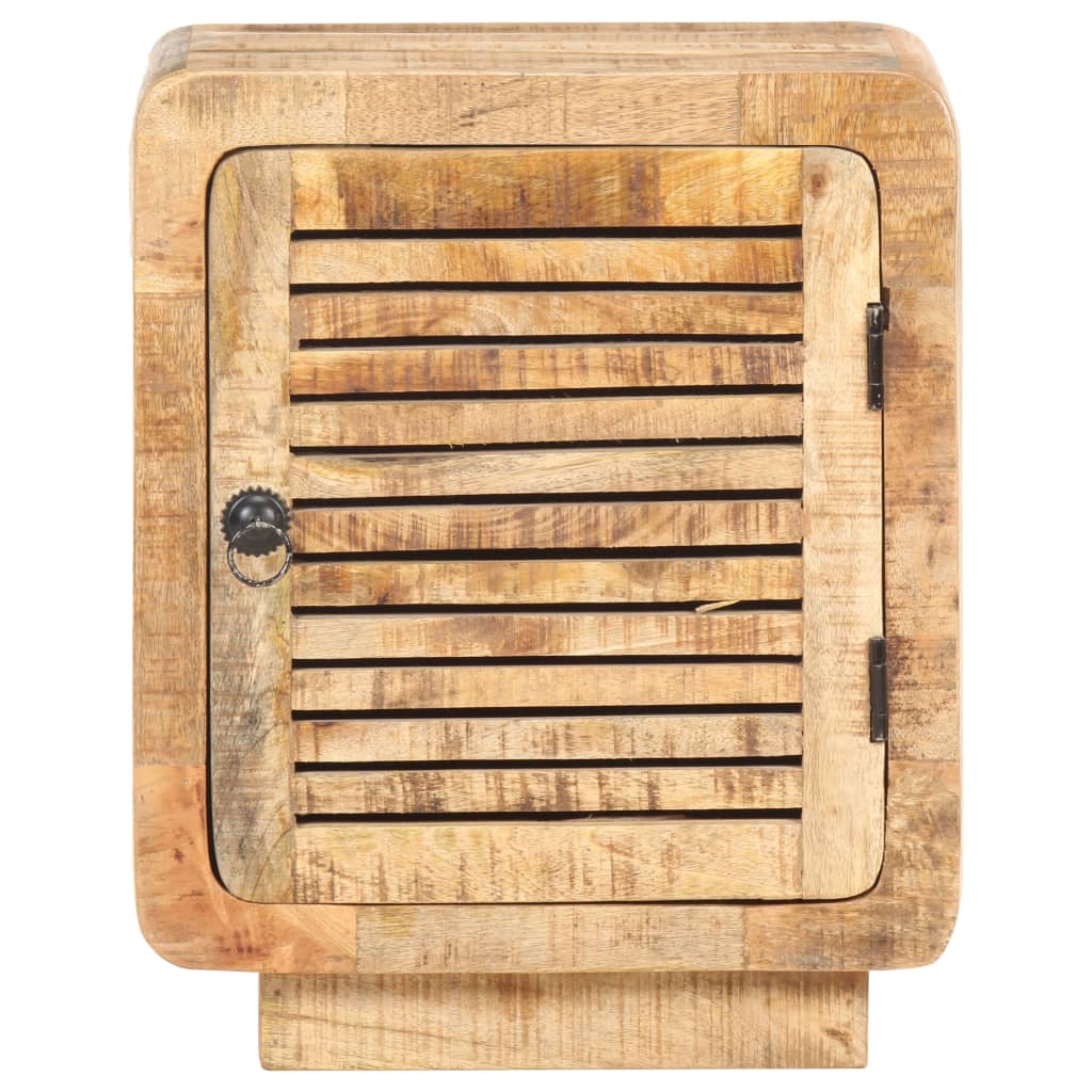 Sängbord 40x30x50 cm massivt grovt mangoträ