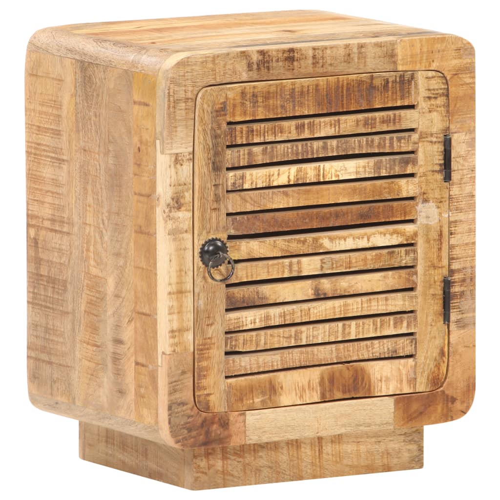Sängbord 40x30x50 cm massivt grovt mangoträ