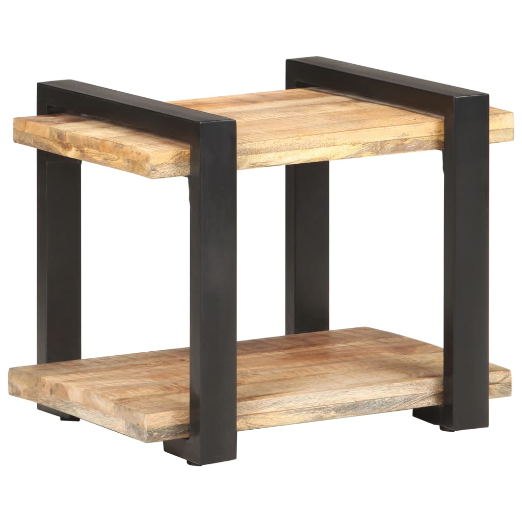 Sängbord 50x40x40 cm grovt mangoträ