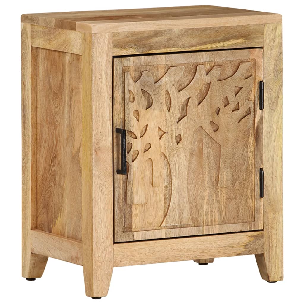 Sängbord Nattduksbord Trä 40x30x50 cm massivt mangoträ