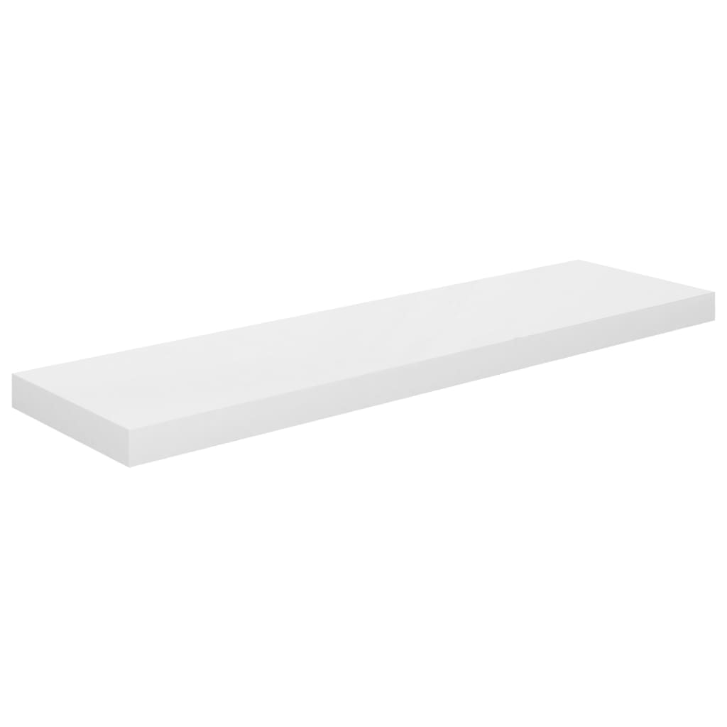 Vägghylla Högglans Vit Svävande Flytande 4 st 90x23,5x3,8 cm