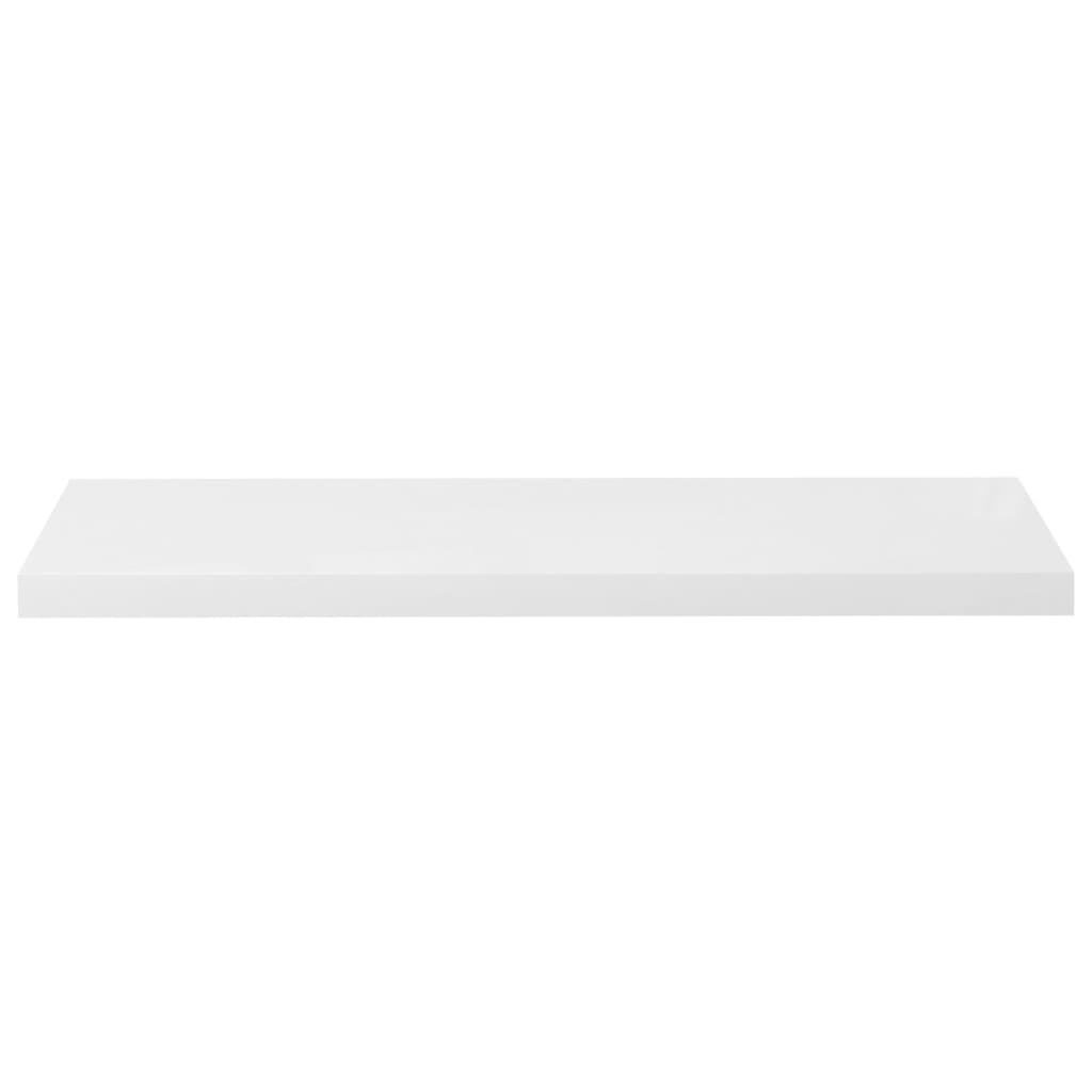 Vägghylla Högglans Vit Svävande Flytande 4 st 90x23,5x3,8 cm