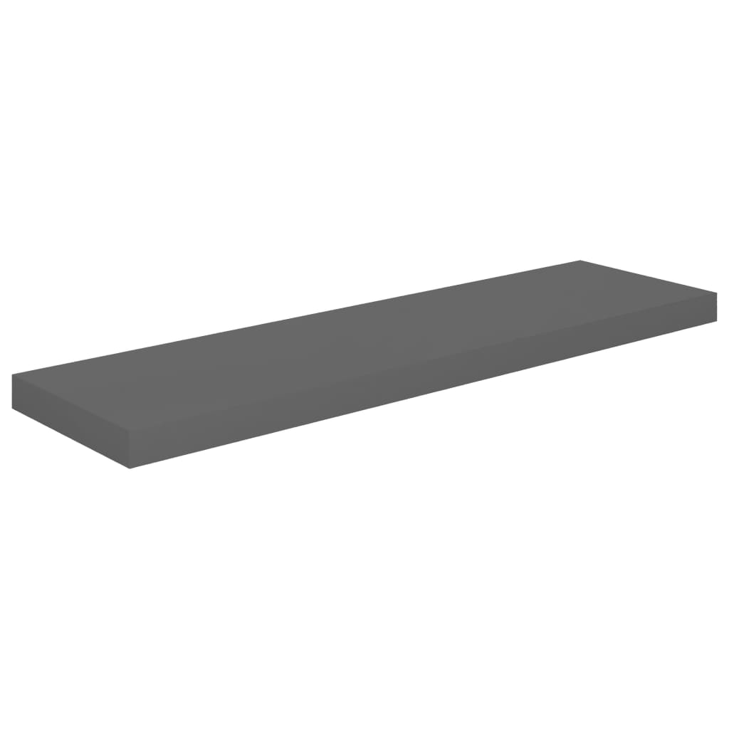 Vägghylla Högglans Grå Svävande Flytande 4 st 90x23,5x3,8 cm
