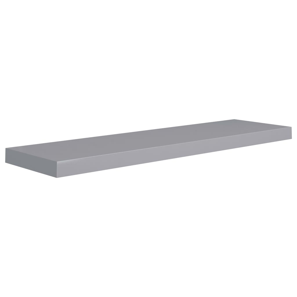 Vägghylla Grå Svävande Flytande 4 st 90x23,5x3,8 cm