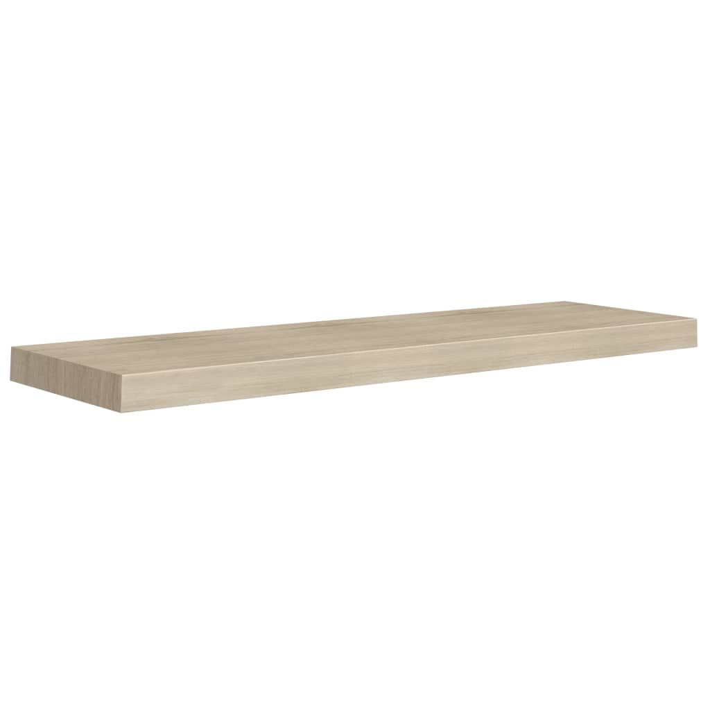 Vägghylla Brun Ek Svävande Flytande 4 st 90x23,5x3,8 cm