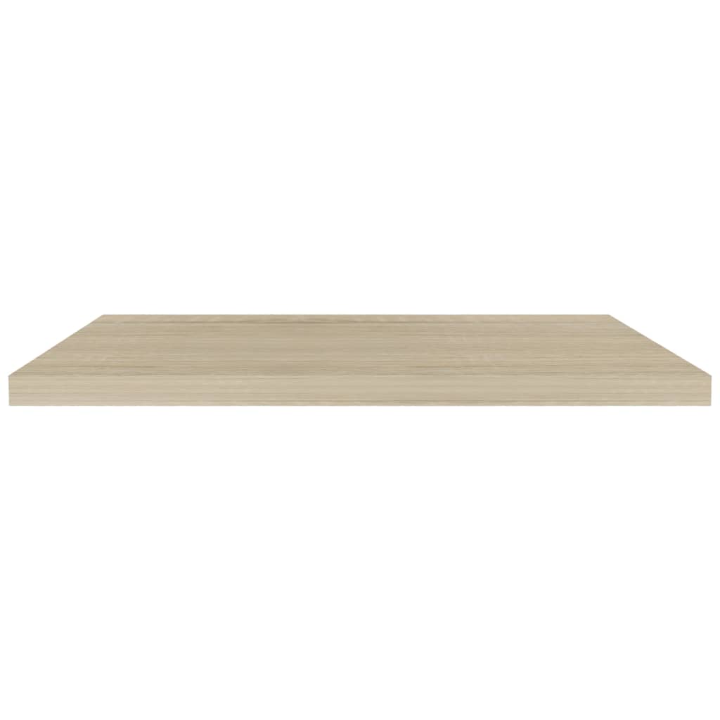 Vägghylla Brun Ek Svävande Flytande 4 st 90x23,5x3,8 cm