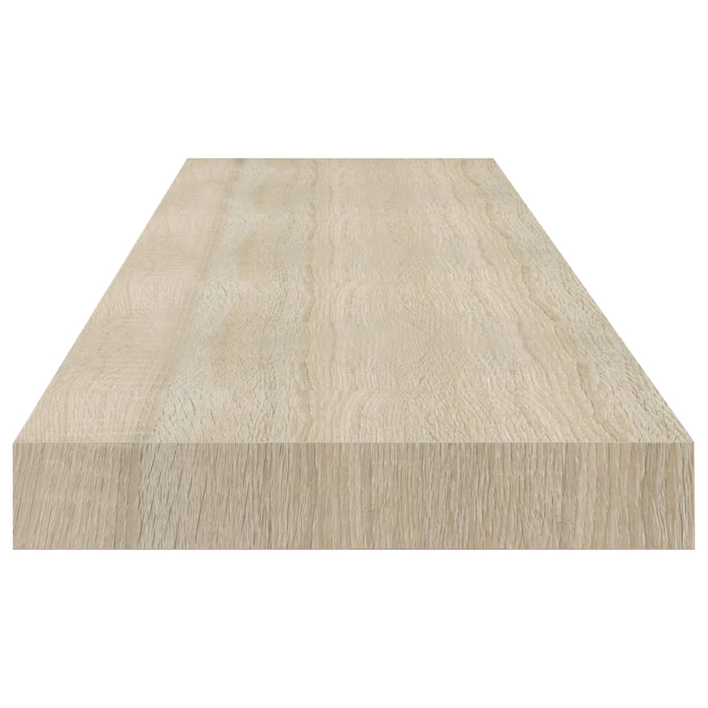 Vägghylla Brun Ek Svävande Flytande 4 st 90x23,5x3,8 cm
