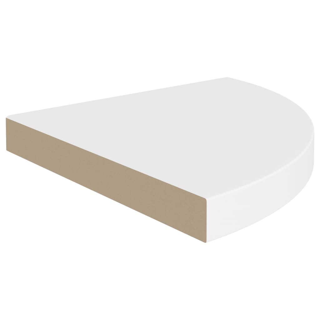Vägghylla Vit hörnhyllor 4 st 35x35x3,8 cm MDF
