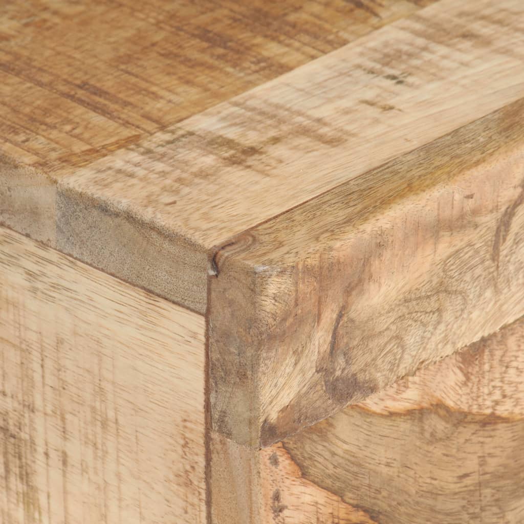 Sidobord Trä 40x30x50 cm massivt grovt mangoträ