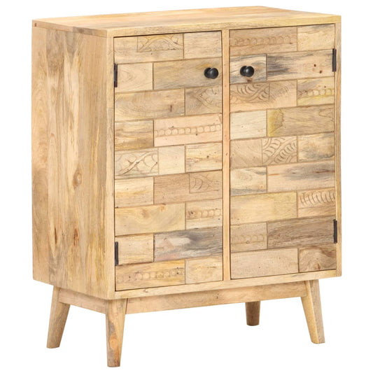 Skänk Trä 60x35x75 cm massivt mangoträ