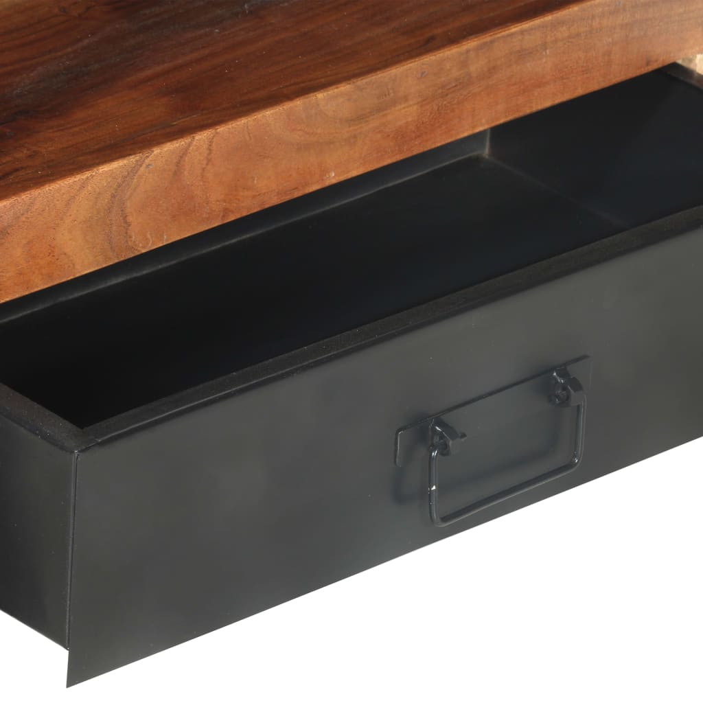 TV-bänk 120x30x40 cm massivt trä
