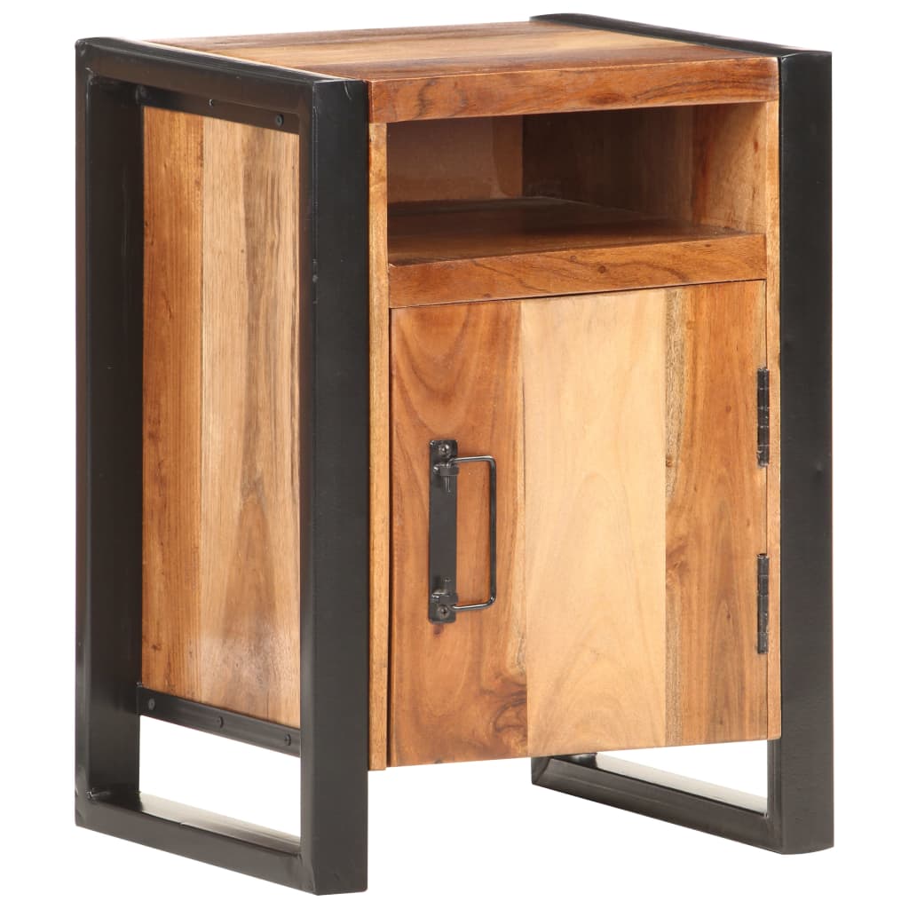 Sängbord 40x35x55cm massiv akacia