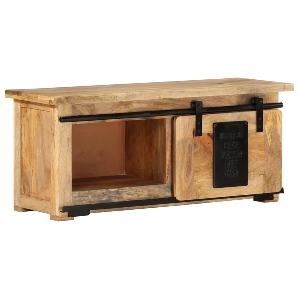 TV-bänk 90x35x40 cm massivt mangoträ