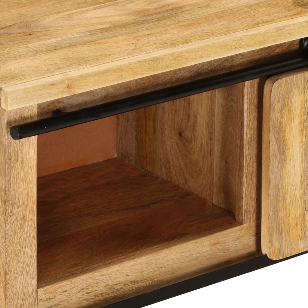TV-bänk 90x35x40 cm massivt mangoträ