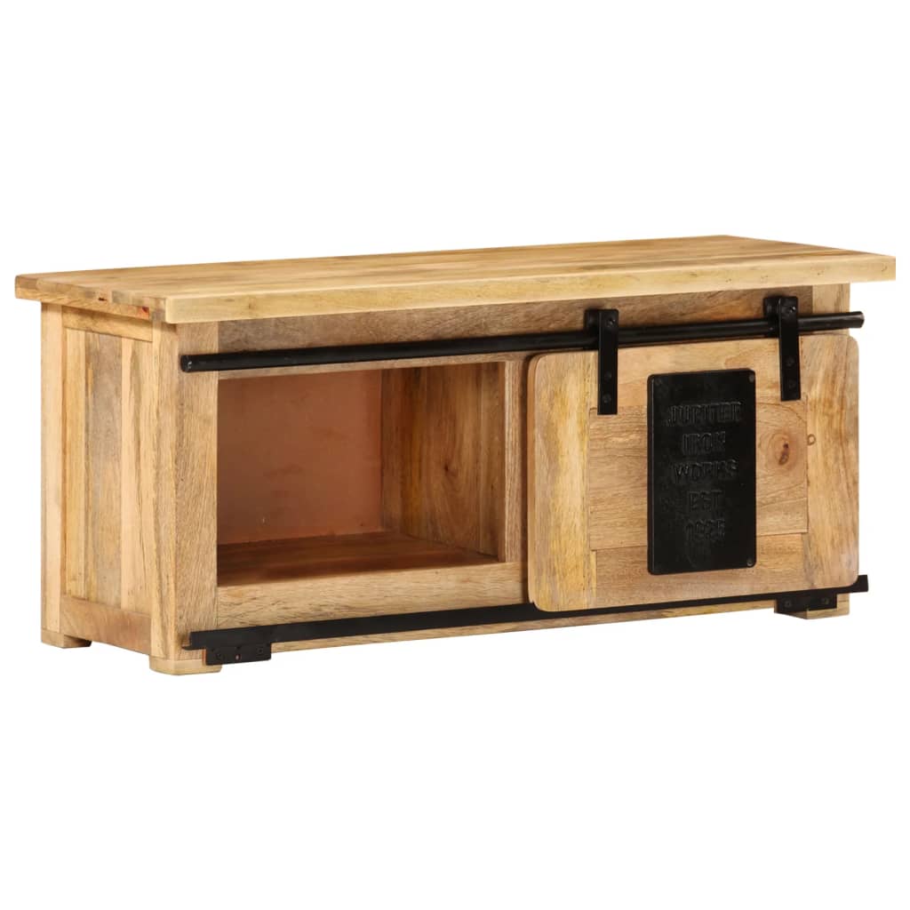 TV-bänk 90x35x40 cm massivt mangoträ