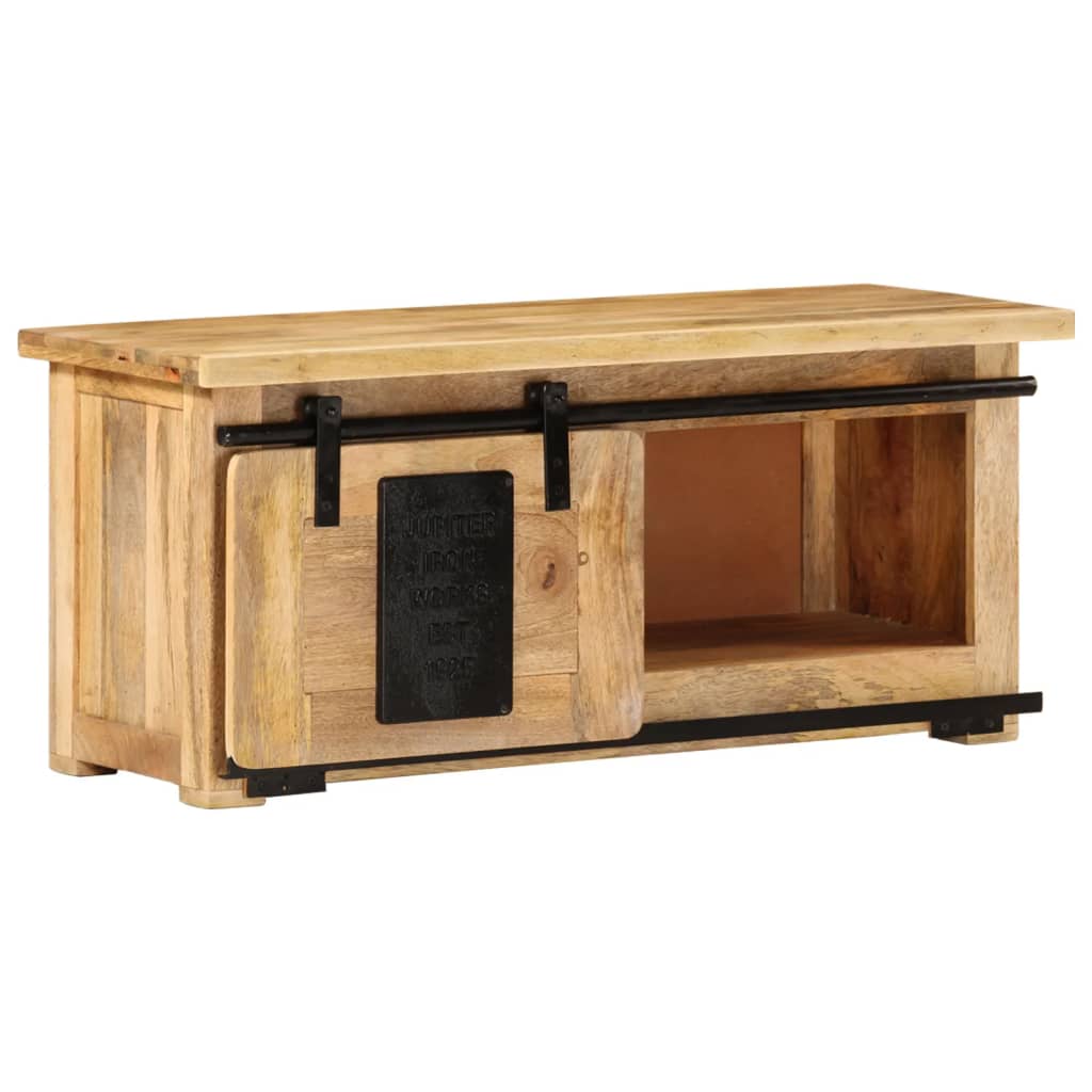 TV-bänk 90x35x40 cm massivt mangoträ