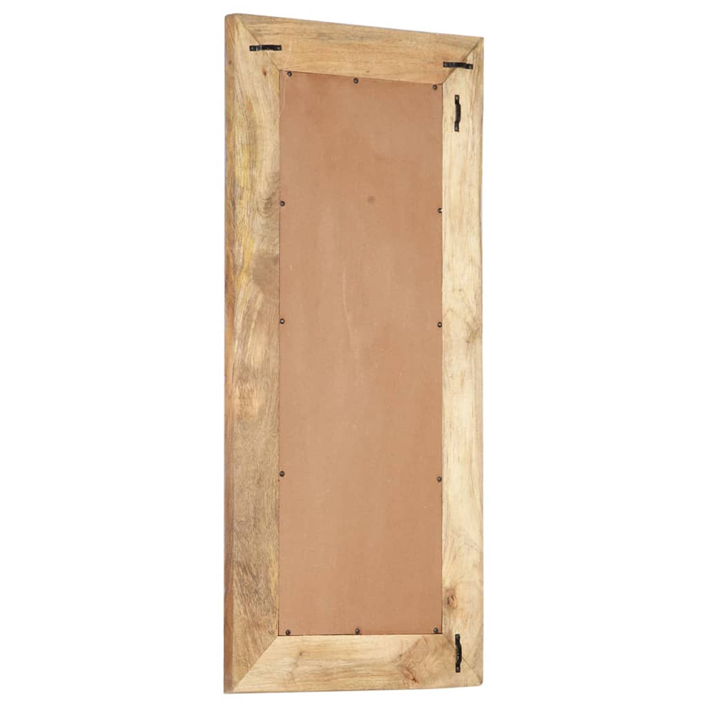Väggspegel Handsnidad 110x50x2,5 cm massivt mangoträ