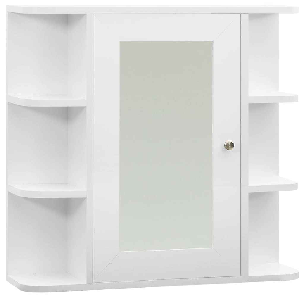 Badrumsspegel Spegelskåp Vit 66x17x63 cm