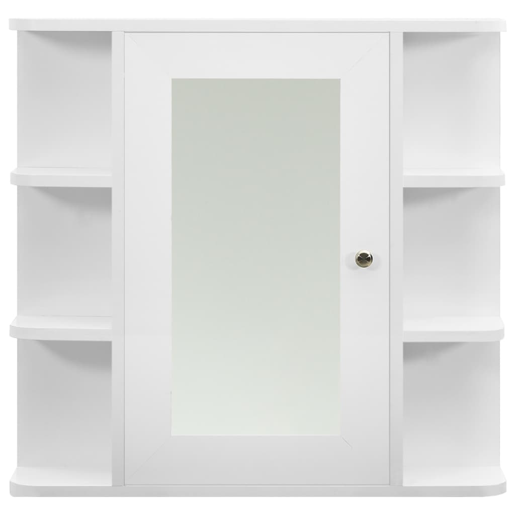 Badrumsspegel Spegelskåp Vit 66x17x63 cm